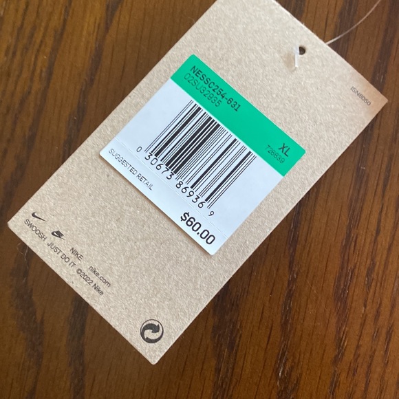 Nike Coral High Cut Leg Plunge Logo One Piece Swimsuit - Picture 5 of 5